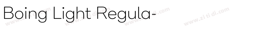Boing Light Regula字体转换